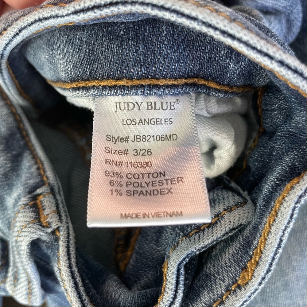 Judy Blue Women’s Bristol Mid-Rise Handsand Skinny Jeans | Size 3/26 - Picture 4 of 7